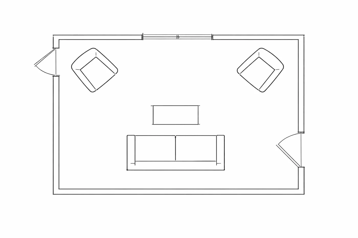 Living room floor plan